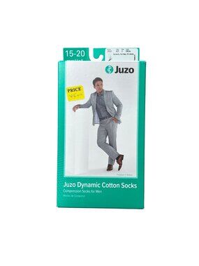Juzo Men's Sz 15-20 mmHg  3522 Dynamic Cotton Knee High Socks